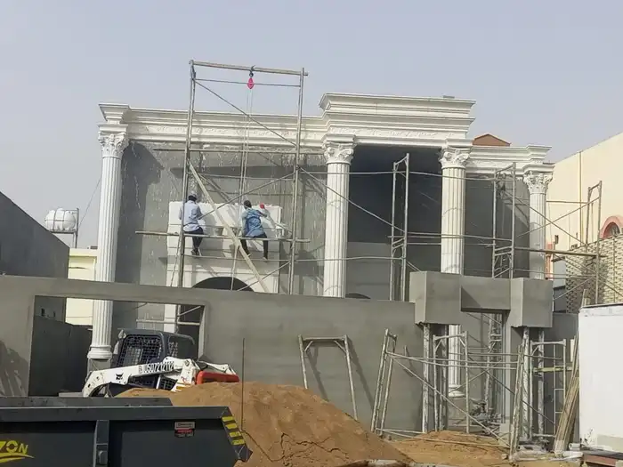 تنفيذ واجهات حجر وجي ار سي واستركشر 4