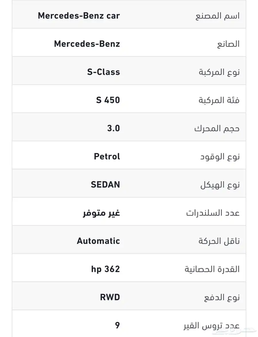 مرسيدس amg s450 6