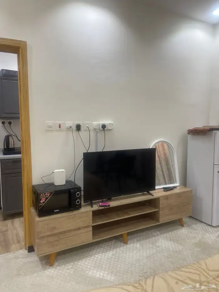 ستديومؤثث غرفه وركن مطبخ ودورة مياة الرمال 4