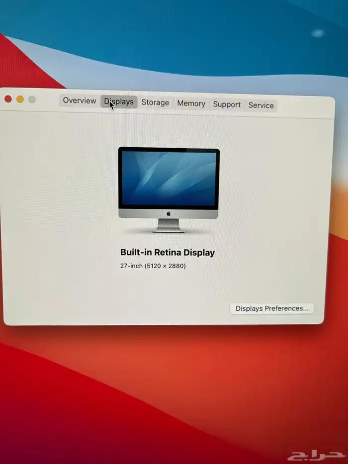 ايماك نظيف ونادر 27 انش وشاشة 5K و 1TB SSD 5