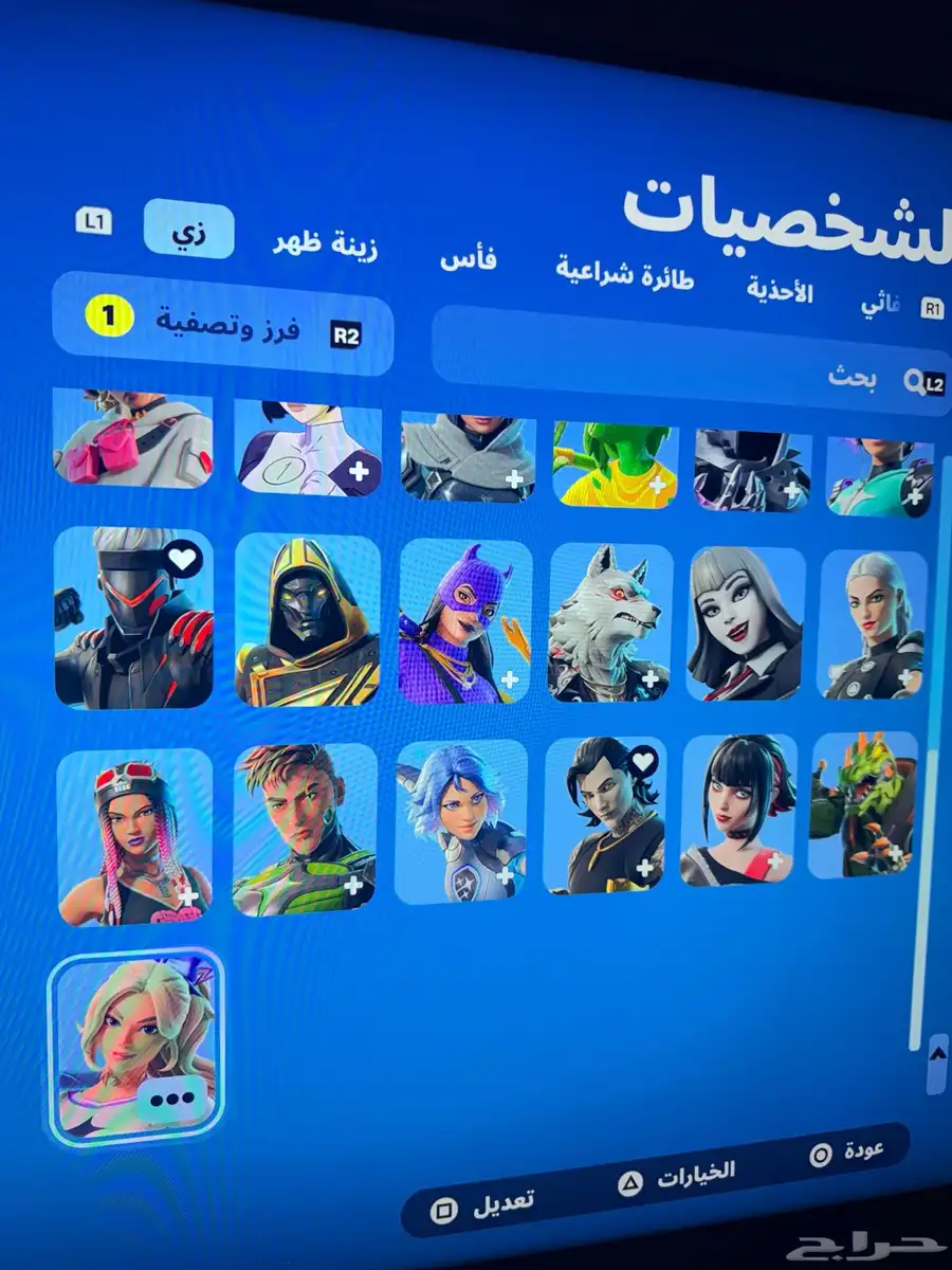 حساب فورت نايت يوجد حدود 40 سكن 2