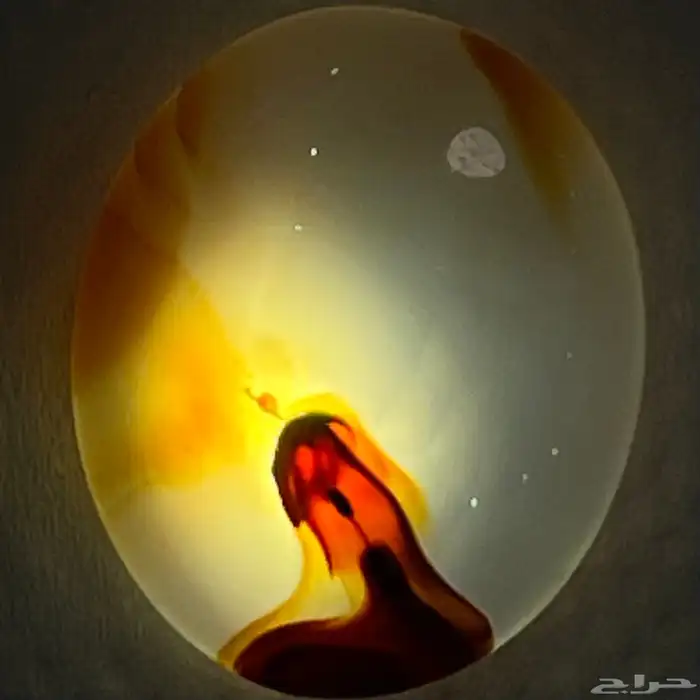 حجر عقيق طبيعي مصور 2