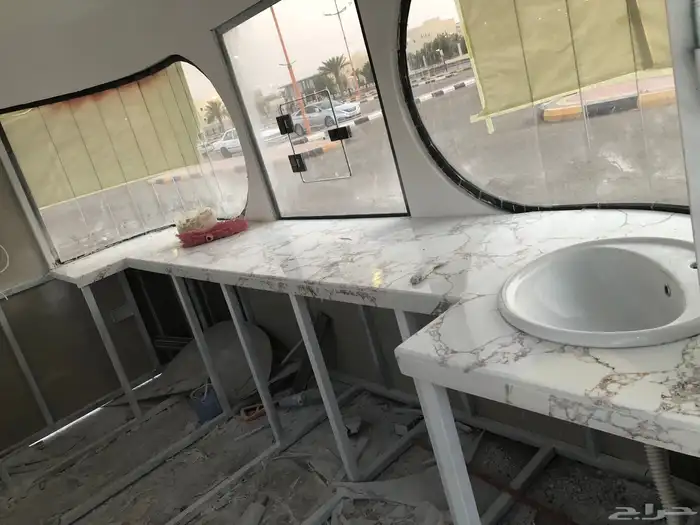 مغاسل رخام طبيعي وصناعة ومطبخ وطولات مع التركيب 3