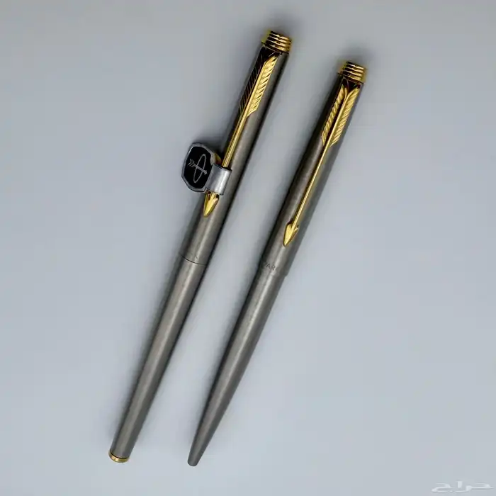 طقم باركر 180 فضي حبر ريشه 14K و جاف 1