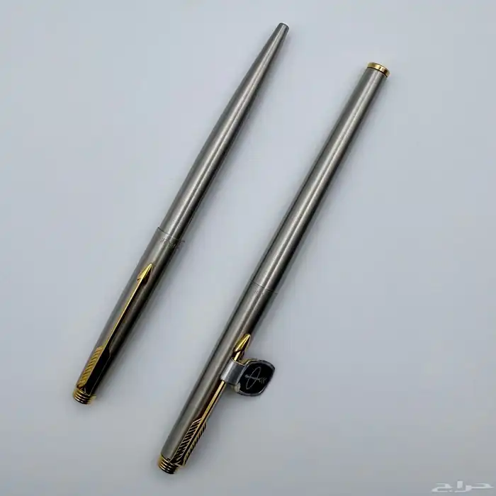 طقم باركر 180 فضي حبر ريشه 14K و جاف 2