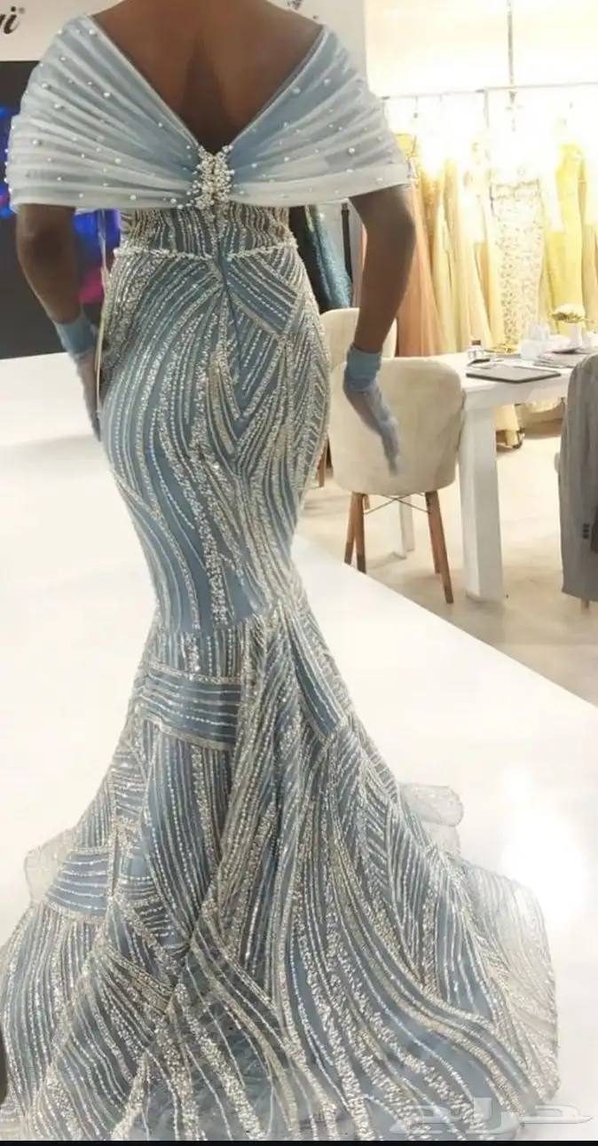 تخفيض فستان سهره فخم (شك) 3