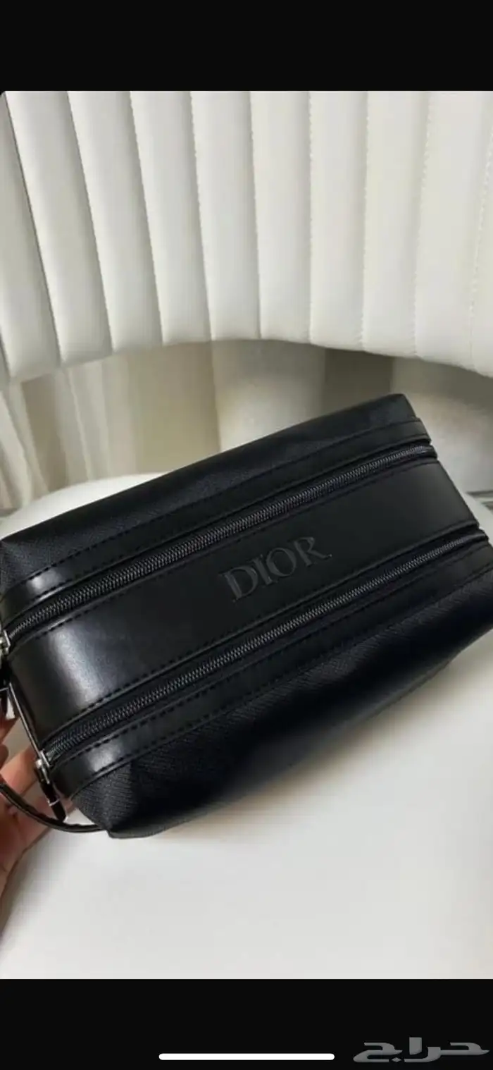 رجالي شنطة ديور باوتش جديد لون اسود Dior pouch 0