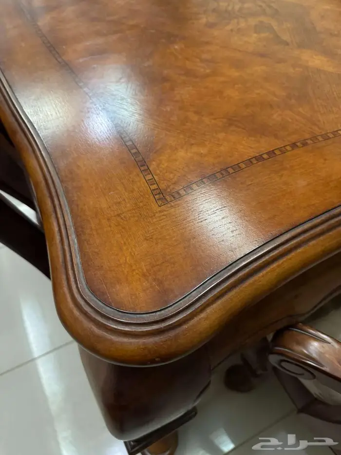 طاولة طعام مع الكراسي   خزانة جانبية (طقم) غير مستخدمه 1