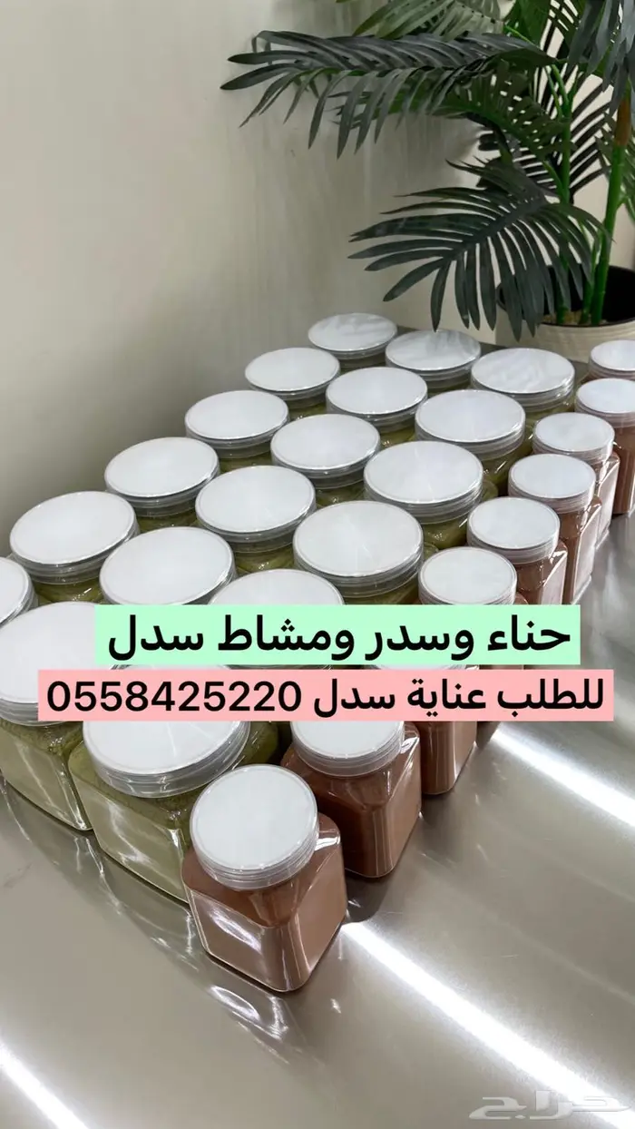 مشاط وسدر وحناء وزيت يحنن للشعر 2