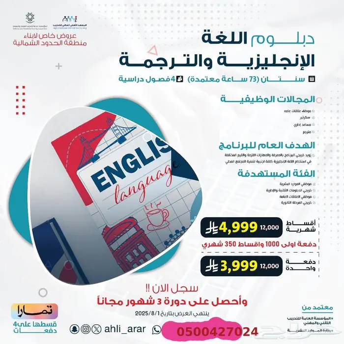 عروض دبلومات ودورات المعهد الاهلي للتدريب للعام الجديد 8