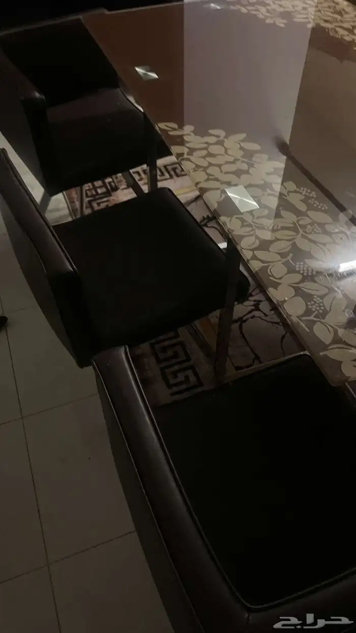 طاوله طعام مع 6كراسي بيع مستعجل 14