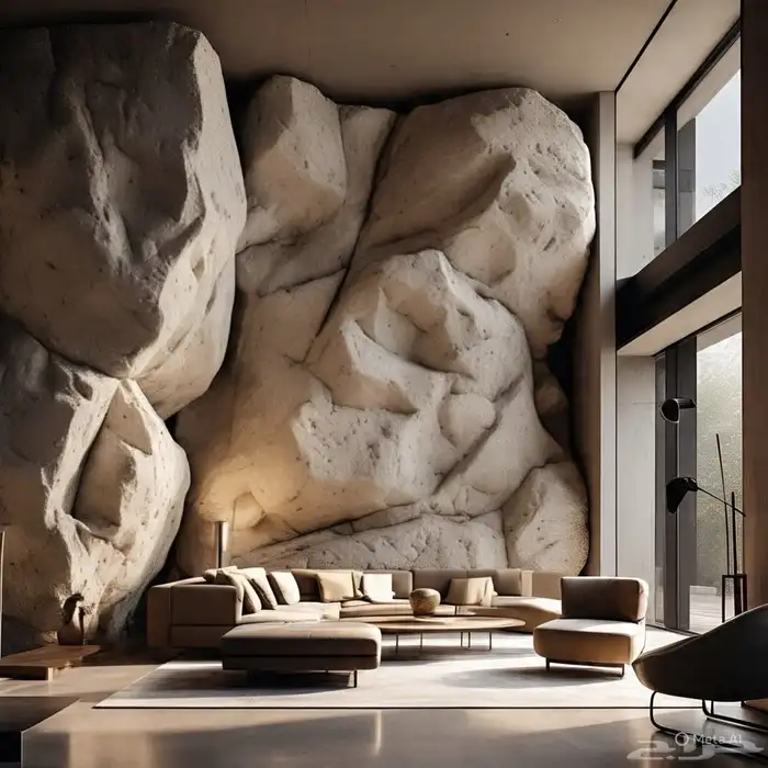 شلالات اندنيسي. صخريه وجزوع اشجار وجديات ضخريه 5