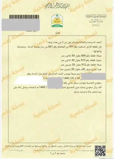 ارض للبيع الباحة مخطط بني سار القديم 821 0