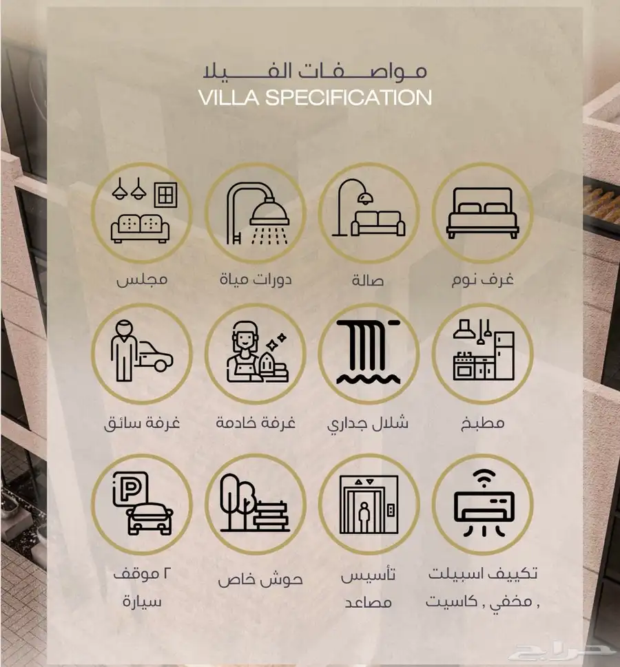 مشروع فلل مودرن العارض مساحات 360م 10