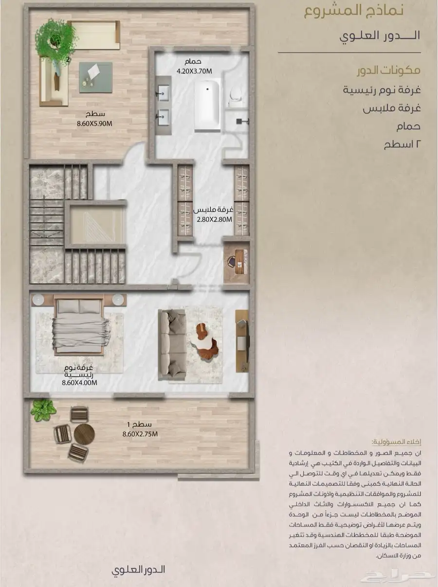 مشروع فلل مودرن العارض مساحات 360م 11