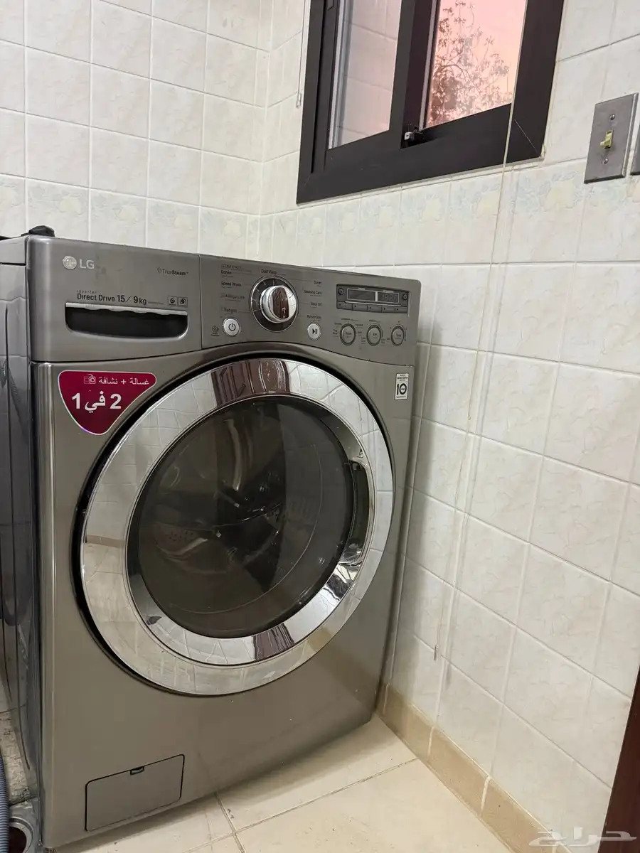 غسالة مع نشافة 15 كيلو LG للبيع 0