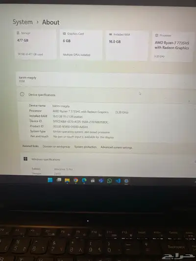 lenovo ideapad gaming 3 ryzen 7 1