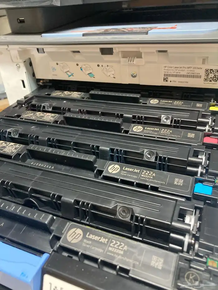 أحبار طابعات اتش بي الليزر الملونة hp 207A 222 A hp MFP 283 8
