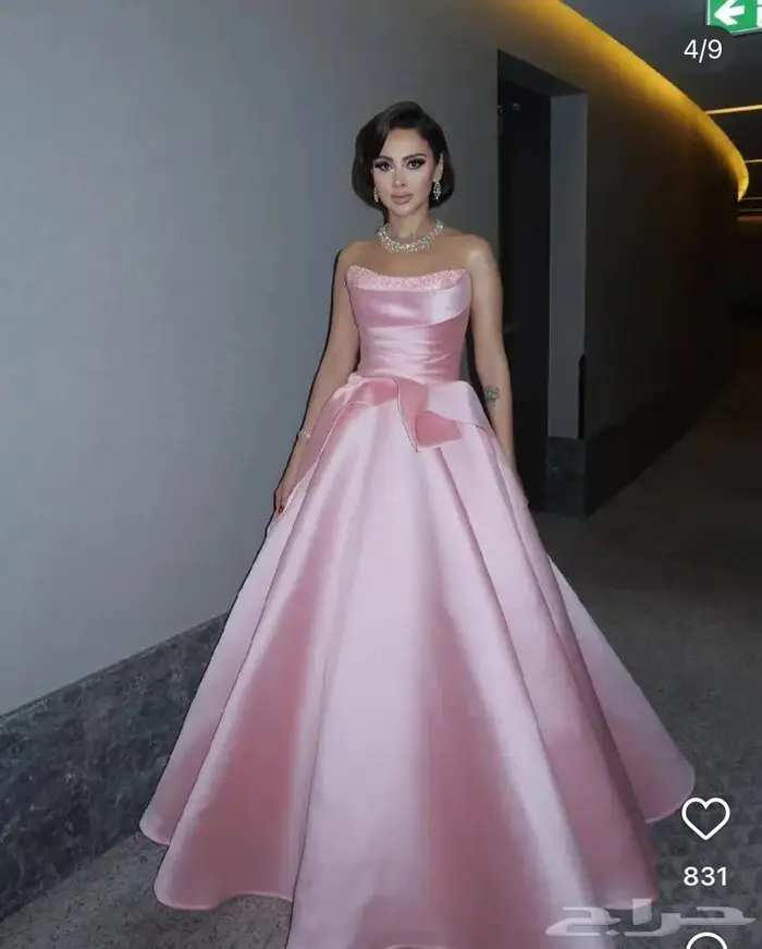 فستان زواج وردي 0