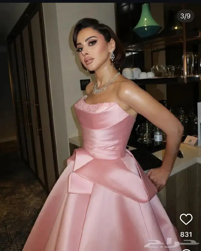 فستان زواج وردي 1