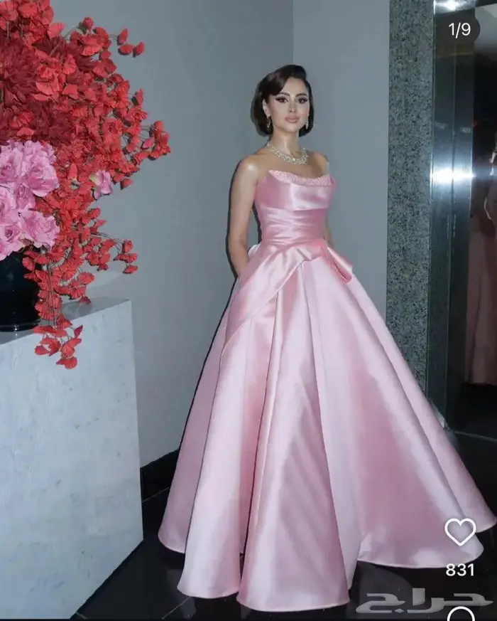 فستان زواج وردي 2