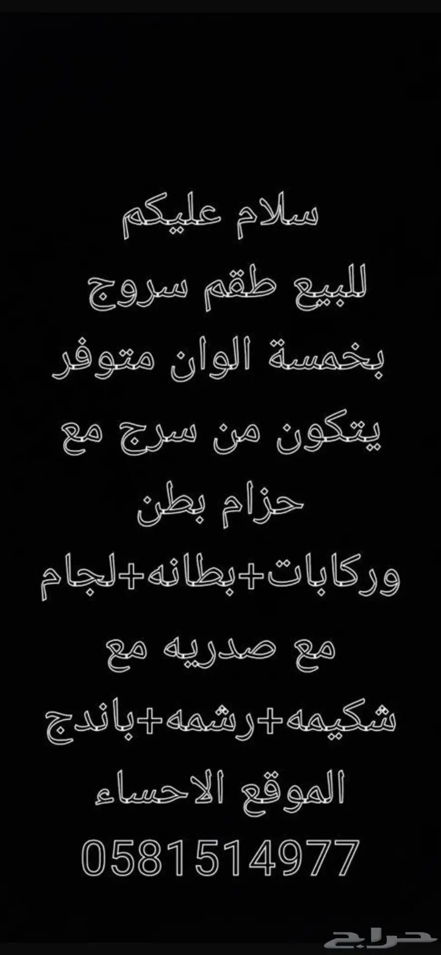 مستلزمات خيل 0