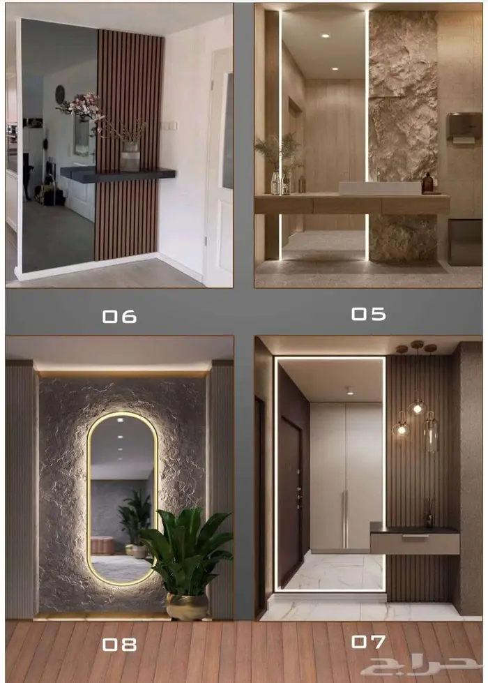 ديكور بديل خشب بديل رخام مع التركيب 22