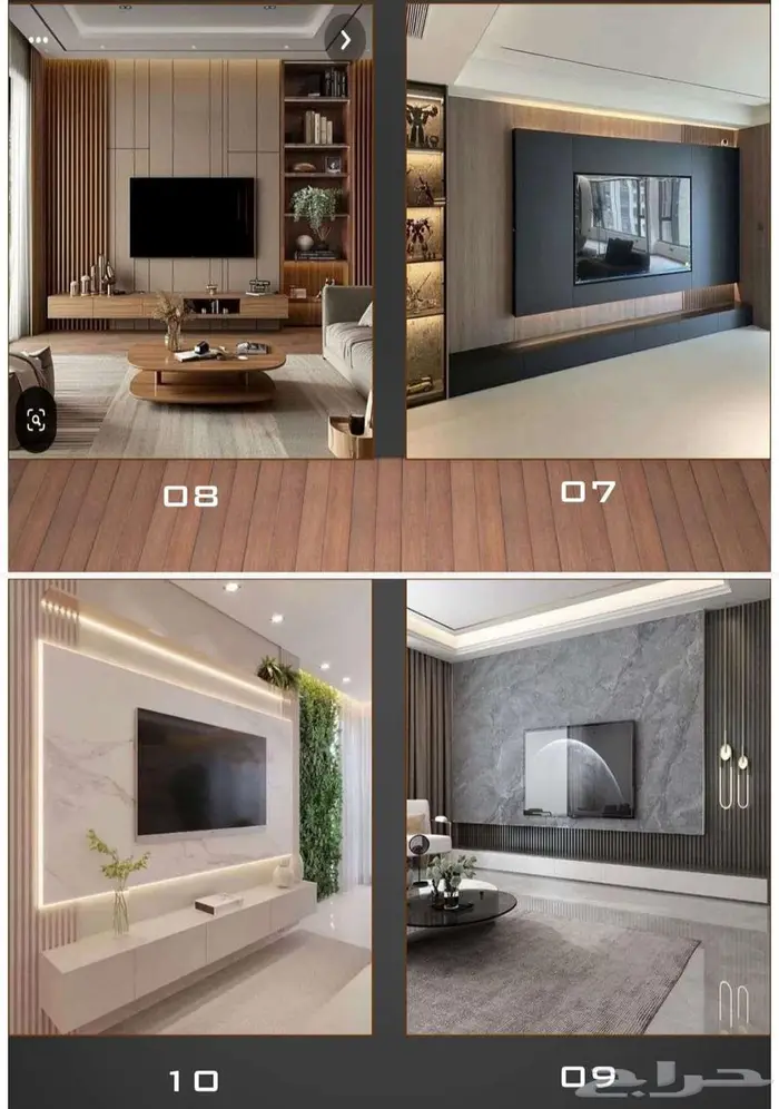 ديكور بديل خشب بديل رخام مع التركيب 34