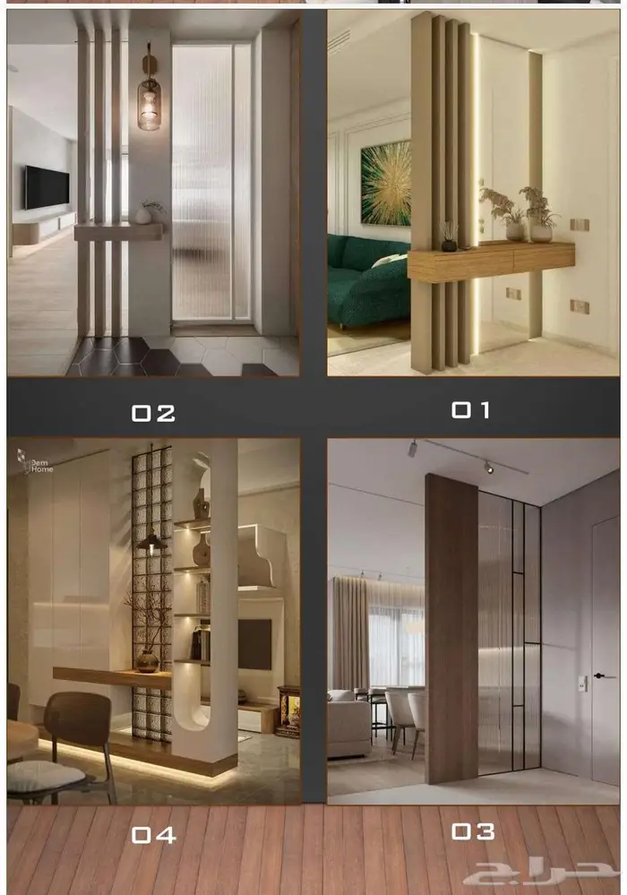 ديكور بديل خشب بديل رخام مع التركيب 38