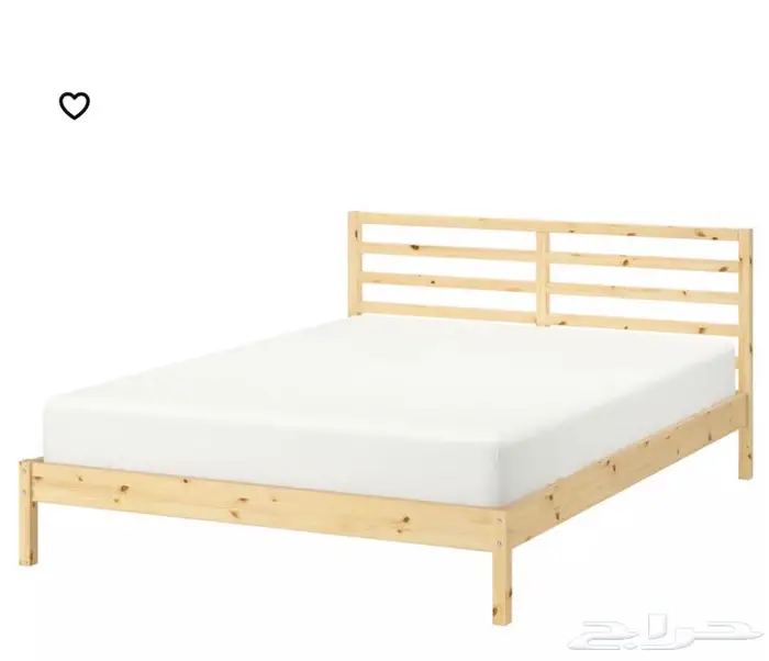 هيكل سرير خشب ايكيا 0