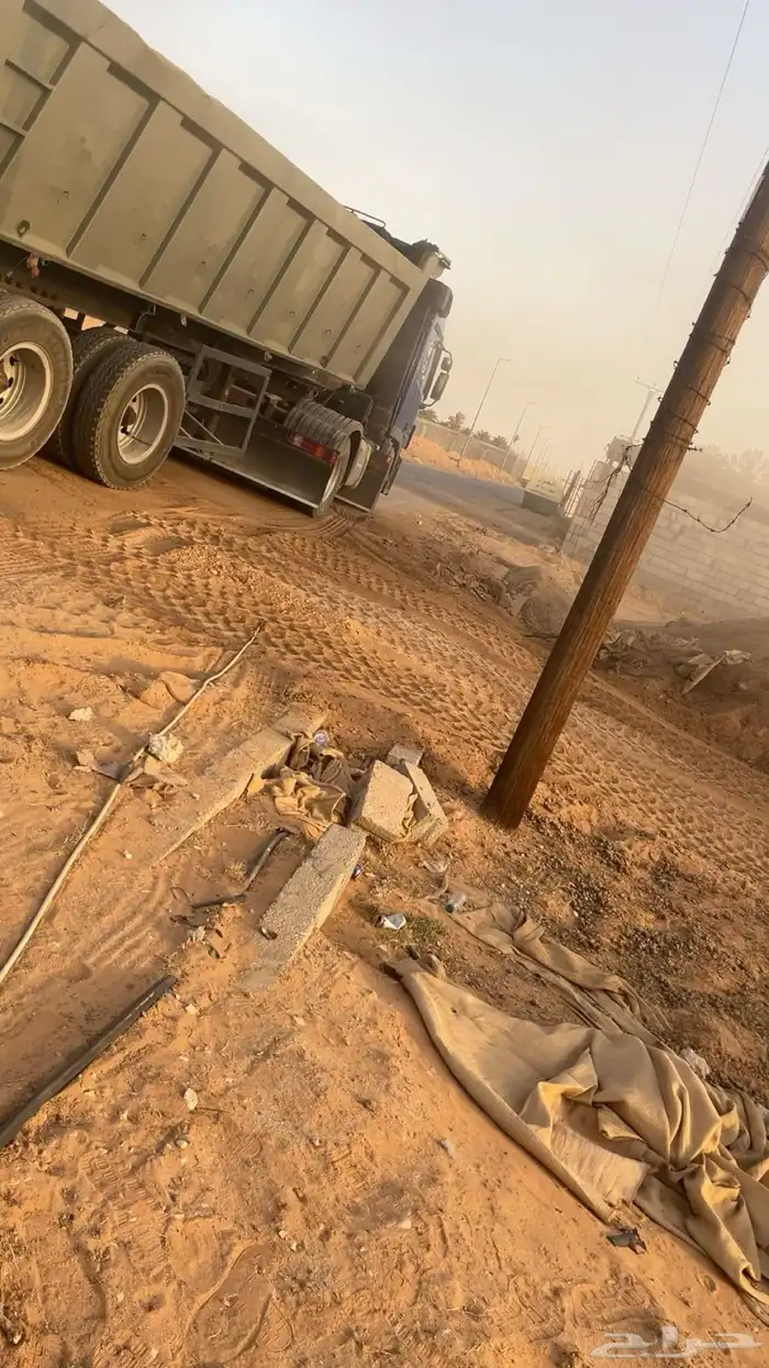 لتوريد رمل احمر ابيض بحص دفان تحميل مخلفات 1
