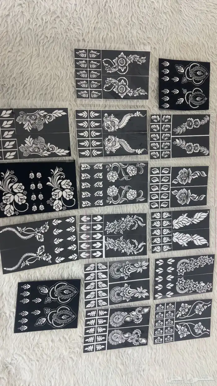 استيكرات حناء وشطرطون وأقماع حناء 4