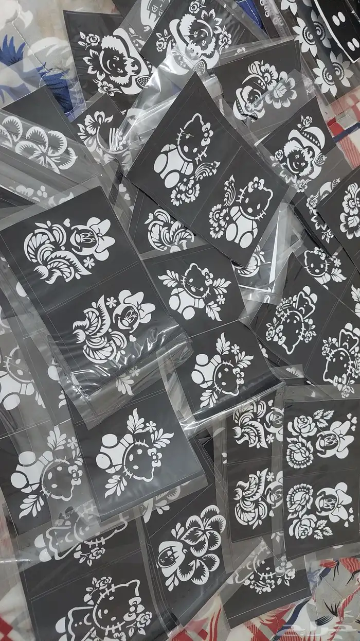 استيكرات حناء وشطرطون وأقماع حناء 10