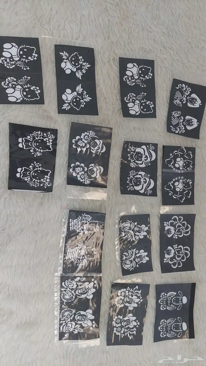 استيكرات حناء وشطرطون وأقماع حناء 15