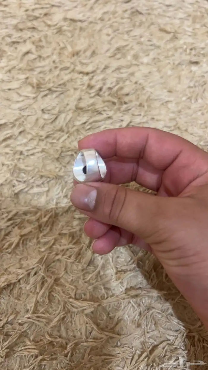 اعرض لكم خاتم فضه عقيق يمني 1