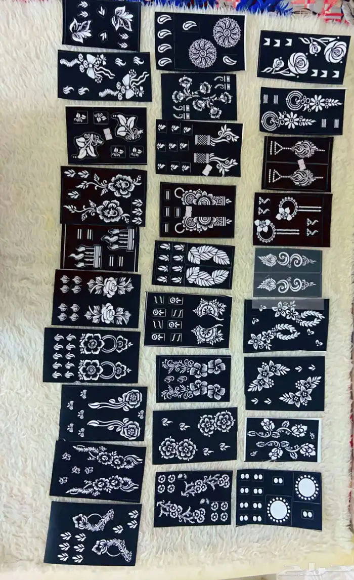 استيكرات حناء وشطرطون وأقماع حناء 7