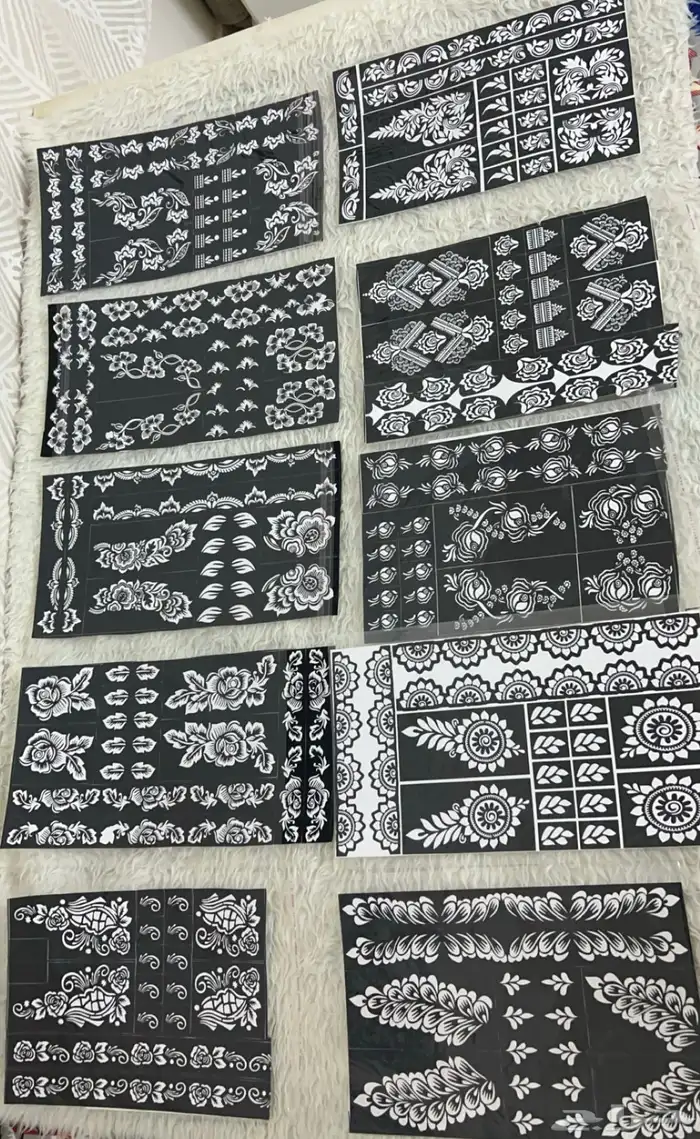 استيكرات حناء وشطرطون وأقماع حناء 11