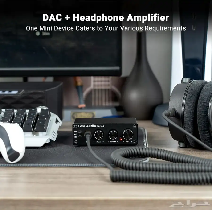 Fosi Audio DAC-Q4 - DAC يشغل الى 200ohmصوت مضخم 4