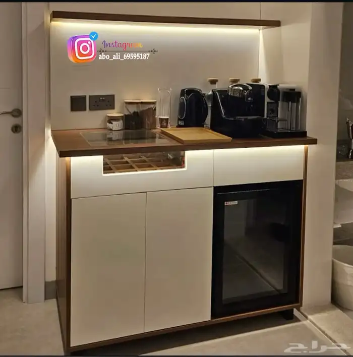 دولاب كافيه كورنر متوفر جميع ملحقاته تفصيل عل حسب الطلب 2