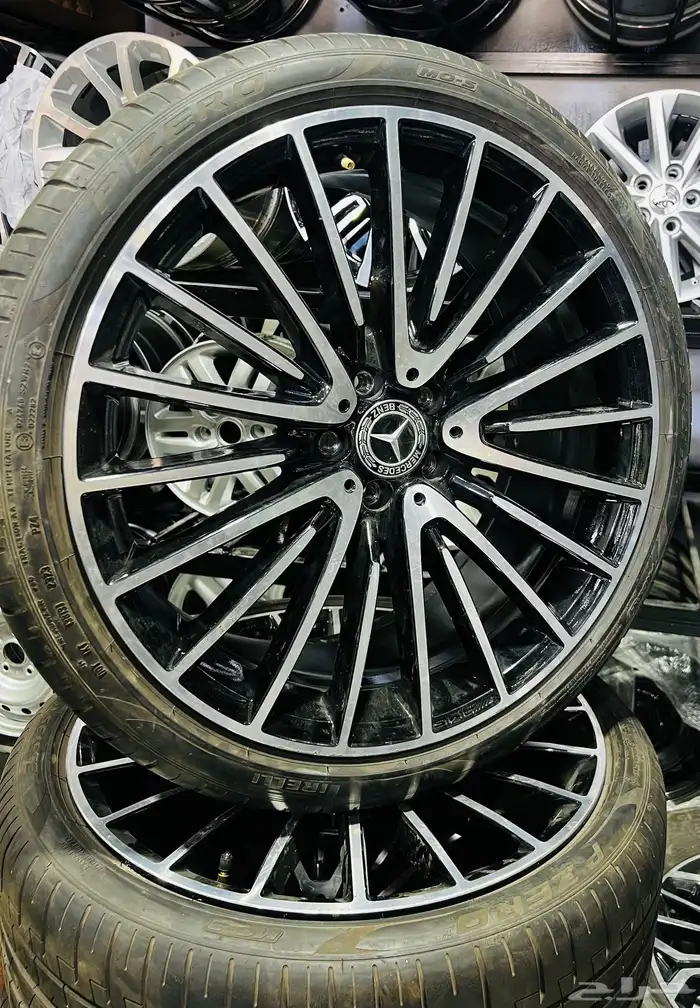 جنوط مرسدس الجوهره S كلاس اصلي وكاله مع الكفرات برلي 0