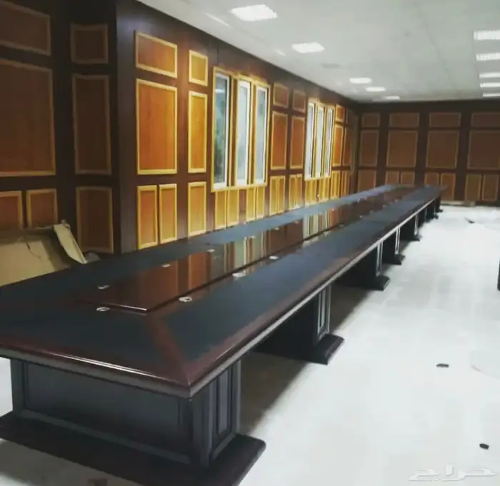طاولة اجتماعات فخم طاولة مدورة طاولة وسط طاولة طويل كراسي 8