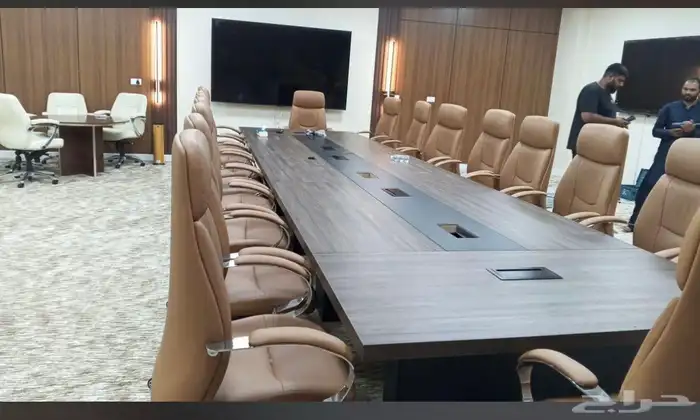 طاولة اجتماعات فخم طاولة مدورة طاولة وسط طاولة طويل كراسي 37