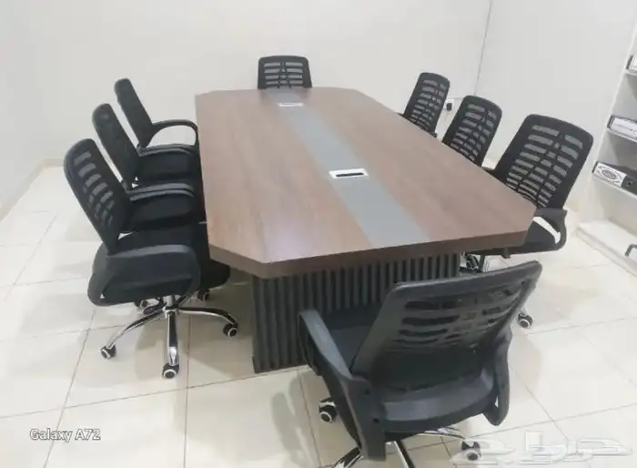 طاولة اجتماعات فخم طاولة مدورة طاولة وسط طاولة طويل كراسي 0