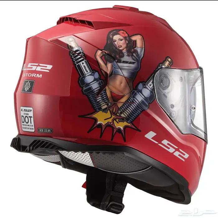 خوذة دباب LS2 Assault Spark Matte Chili Pepper 1