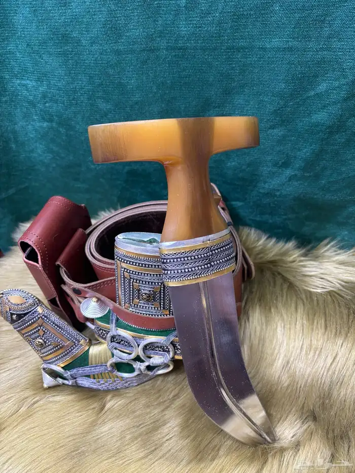 جنبية خنجر مخلوط حك زراف مطرح 8 أصابع 2