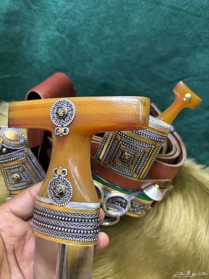 جنبية خنجر مخلوط حك زراف مطرح 8 أصابع 4