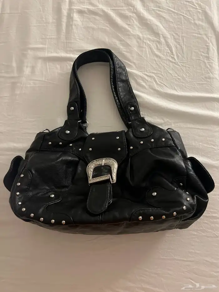 حقيبة سوداء Shoulder Black Leather Handbag 0