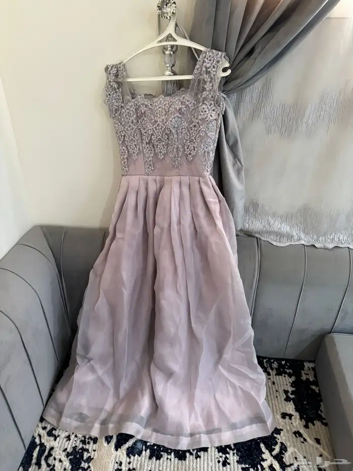 فستان بنفسجي سهرة مقاس ميديم 0