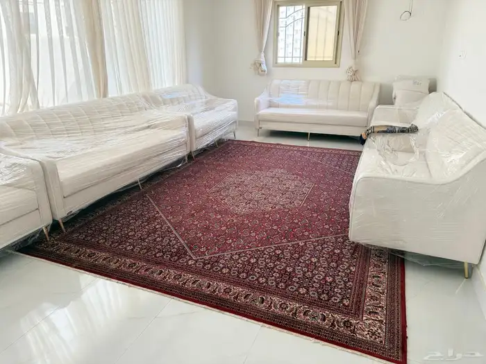 سجاد إيراني أصلي قديم ونادر   صوف طبيعي   حجم كبير جدا 0