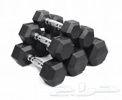 طقم اثقال دنابل حديد مغلفة بالمطاط Dumbbell 8